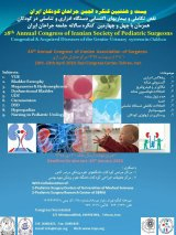 _POSTER 28th annual congress of iranian society of pediatric surgeons