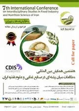 _POSTER The 7th International Conference on Interdisciplinary Studies in Food Industry and Nutrition Sciences of Iran