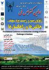 _POSTER First National Conference on Geotourism &Ecology of Sahand:Challenges & Solutions