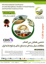 _POSTER Sixth International Conference on Interdisciplinary Studies in Iranian Food Industry and Nutrition Sciences